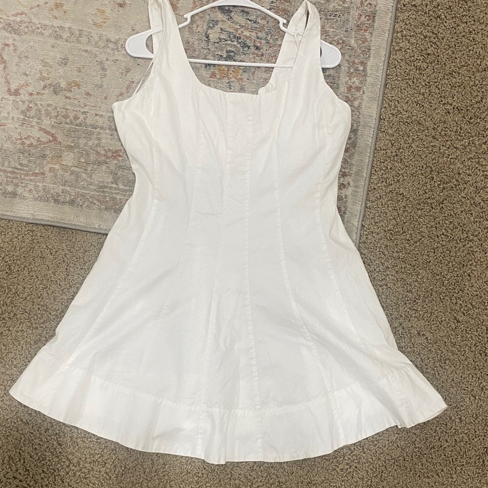 Banana Republic White Sleeveless Dress